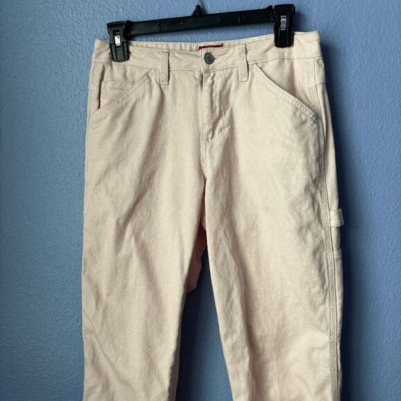 Dickies Cargo Pants Y2K Carpenter Jeans Utility Workwear Straight Leg Work Pink - Picture 6 of 9